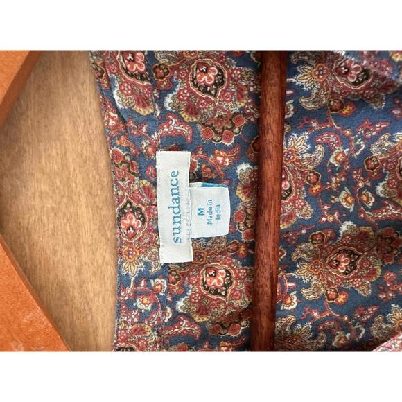 Sundance Jeanie Ruffle Floral Puff Sleeve Top Blouse Women’s size Medium Boho - Picture 7 of 12